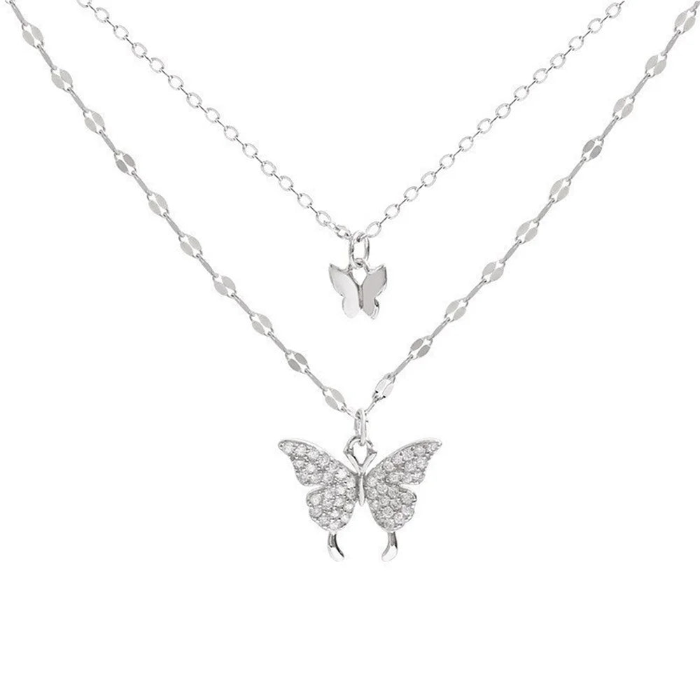 Butterfly Necklace Ladies