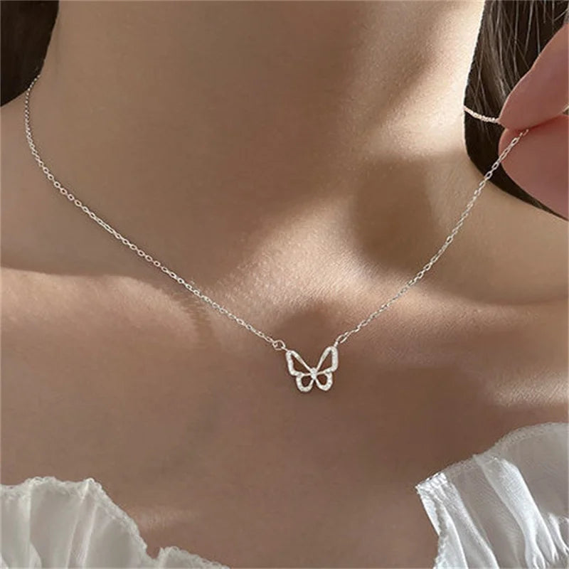 Butterfly Necklace Ladies